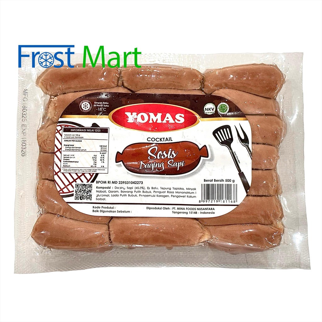 

Yomas Sosis Sapi Mini Isi 36 Pcs 500 Gr
