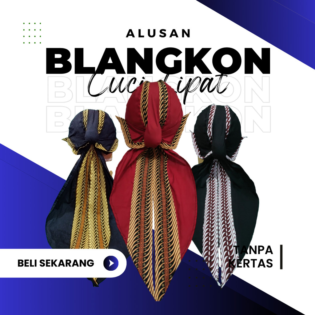 Blangkon Jogja Samurai Sliwir Hitam