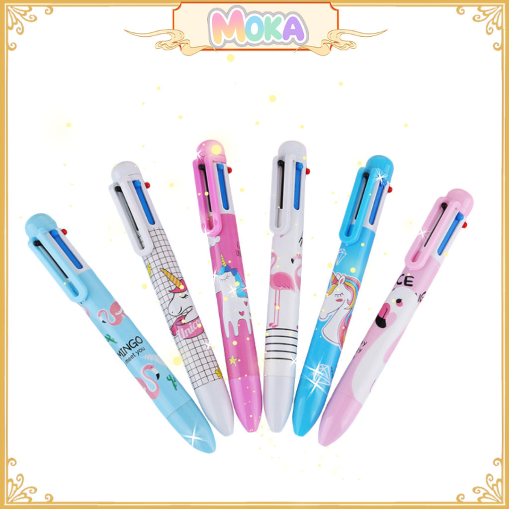 

MOKA 1 Lusin Pulpen Motif 6 Warna Gambar Kartun Lucu Imut / Bolpen 6 Warna Motif Kartun Lucu MKP62