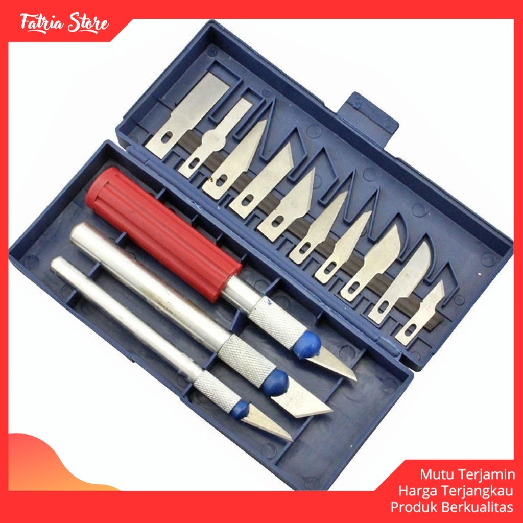 

Set Pisau Ukir Seni 13 in 1 Crafting Knife 3 Handle - A-003 - Fatria Store -