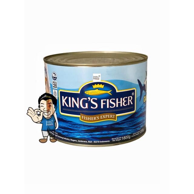 

King's Fisher Tuna In Brine Canned-Tuna Dalam Air Garam Kaleng 1800g