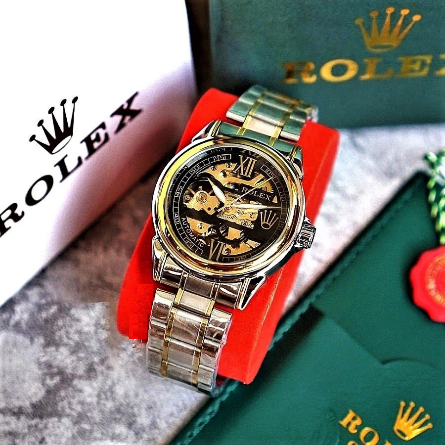 TERBARU JAM TANGAN ROLEX ROMAWI AUTOMATIC / JAM CLASSIC AUTOMATIC CH-410 - Box Ekslusive ||JAM TANGA