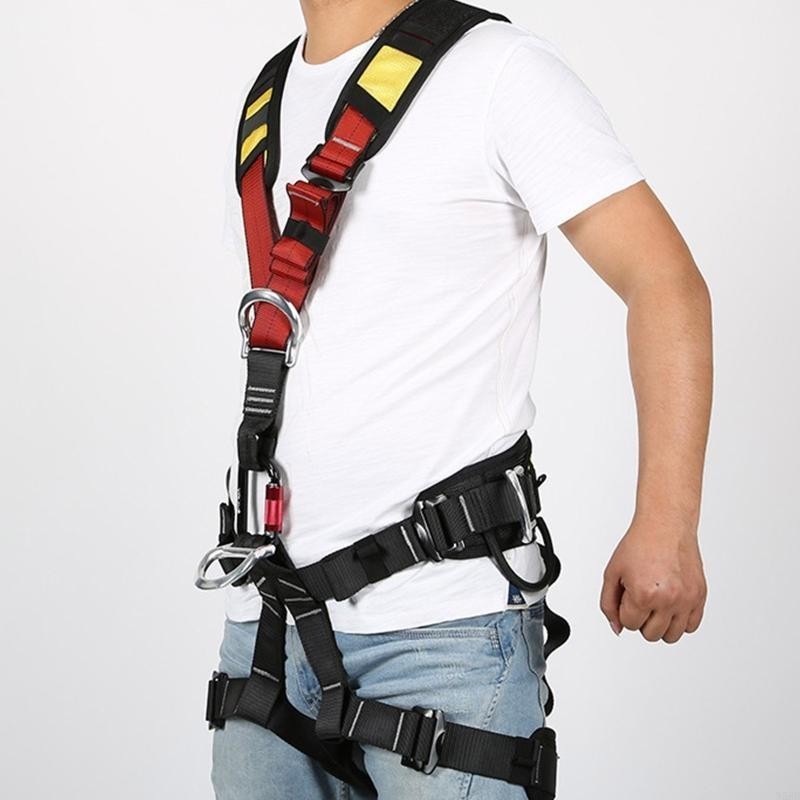N58B Climbing Harness Only Shoulder Strap Harness Waist Hip for Protection Safety Climbing Harness f