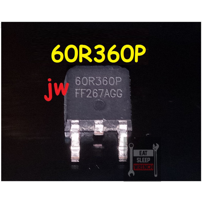 MOSFET 60R360 60R360P 60R360Q 60R360O IPD60R360P IPD60R360 TO-252 aneka IC transistor dan mosfet