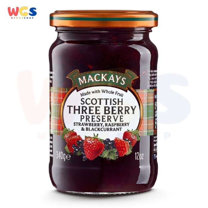 

New Arrival Selai Mackays Scottish Three Berry Preserve Jam 340 gr