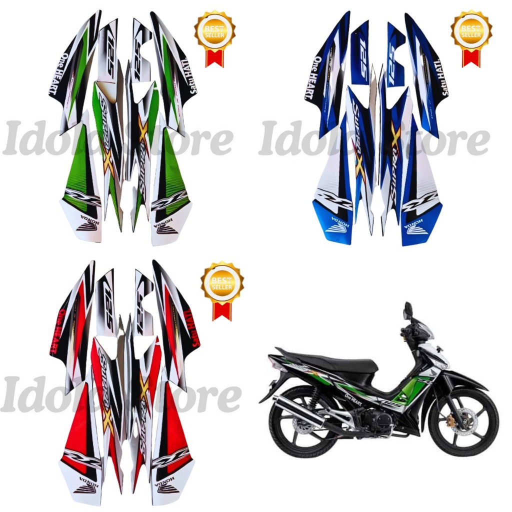 Striping Stiker Supra X 125 R 2013 List Body Standar Motor Honda Supra X 125 R 2013 Terbaik
