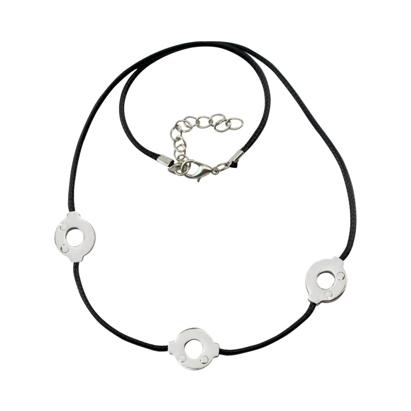 Anime Uchiha Itachi Necklace Cosplay 3 Loops Necklace Women Choker Kolye Gift Men Prop Jewelry