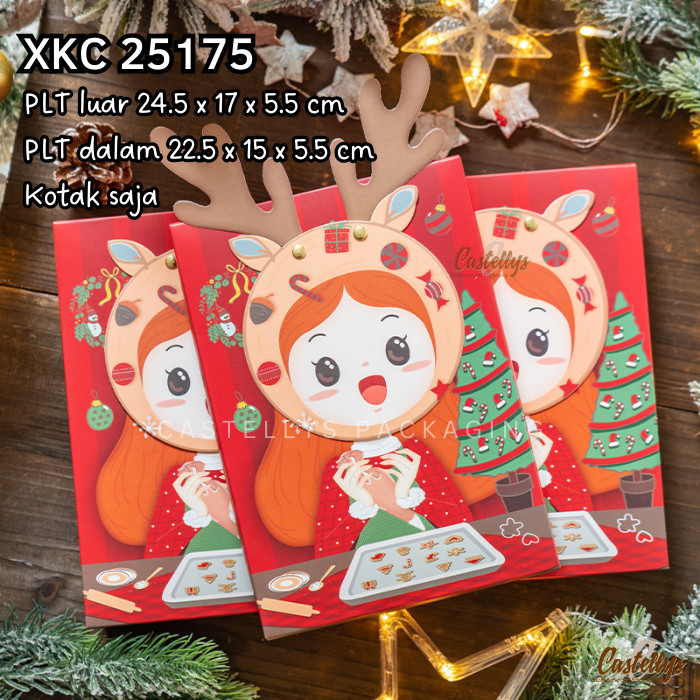

XKC 25175 Kotak Natal Kue Kering Cookies Hampers Christmas