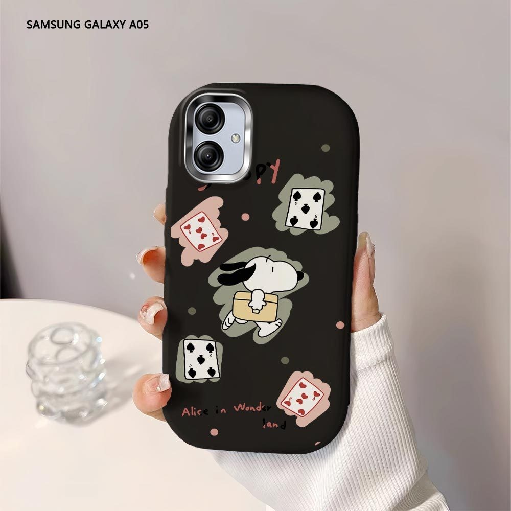 Softcase Untuk Samsung Galaxy A05 A05S A04 A04E A03S A03 Core A02 Cartoon Snoopy Cards Back Cover Ca