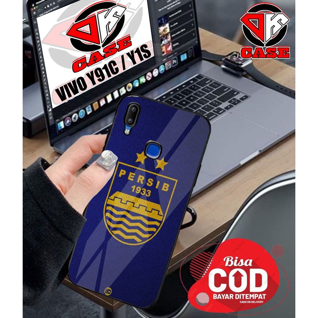 Skin HARDCASE CLUB BOLA PERSIB  VIVO Y91C / Y1S / Y30 / Y30i / Y50 / V23E / S10E (5g) / Y51 / Y51A /