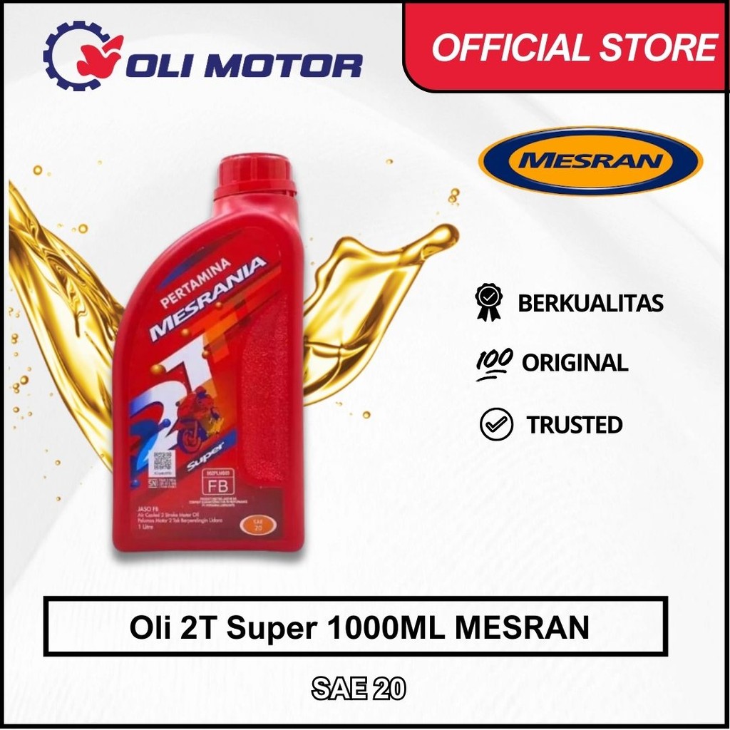 Oli 2T Super Mesran 1L SAE 20