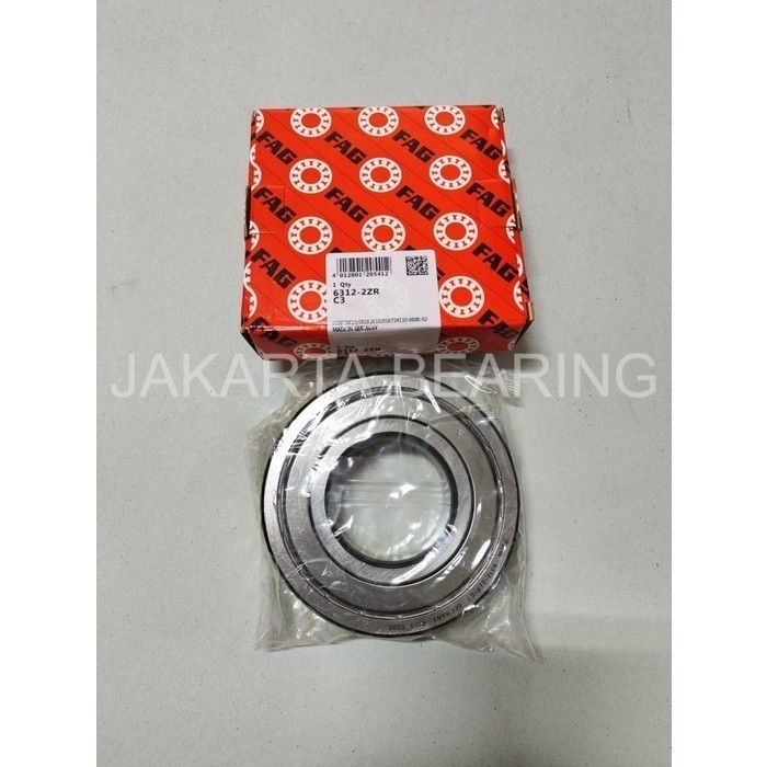 Ball Bearing FAG 6312 2ZR/C3 6312 ZZ C3 Original 60x130x31