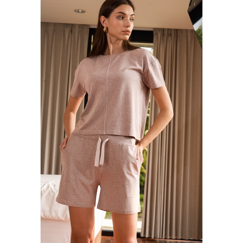 DIANA Everyday Loose Comfy Modal Tencel Shorts - Brown W35-BH-01-CW / sleepwear nightwear baju tidur