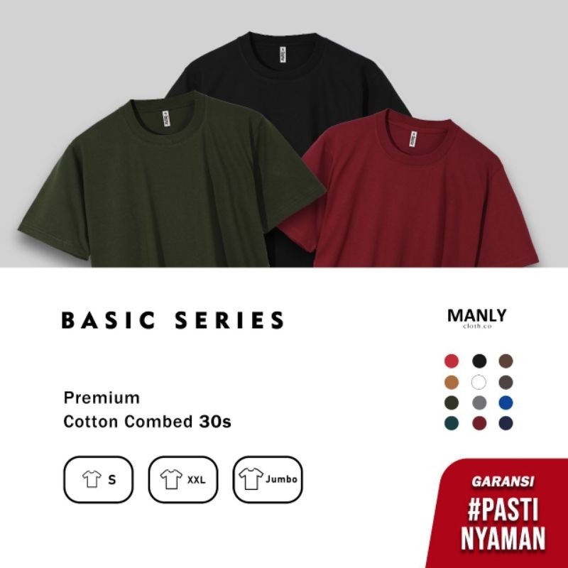 JUMBO  Kaos Polos Pendek Premium Combed 30s