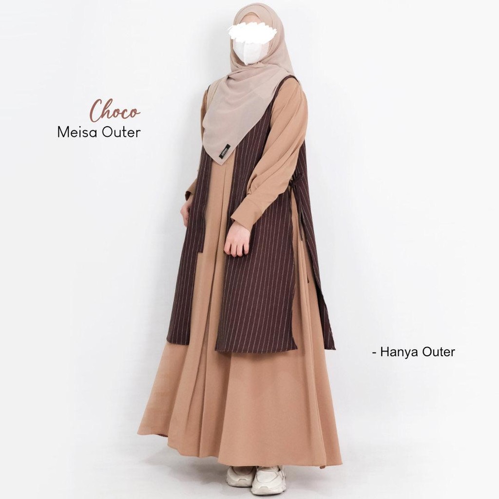 Mininos Meisa Outer | Luaran Daily Strip Remaja Muslimah Terbaru