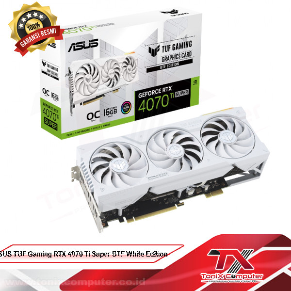 ASUS TUF Gaming RTX 4070 Ti Super BTF White Edition | VGA Gaming RTX 4070Ti | RTX 4070 Ti super