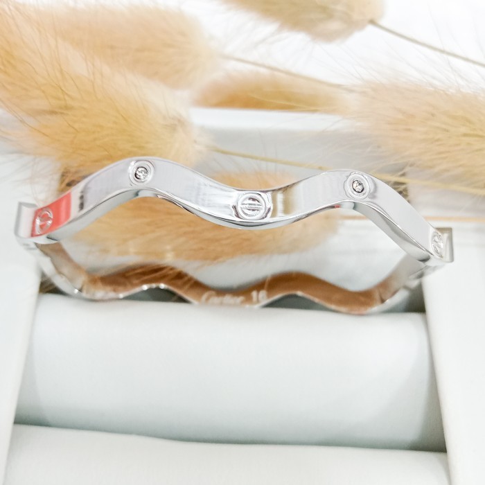 gelang tangan titanium fashion ulir