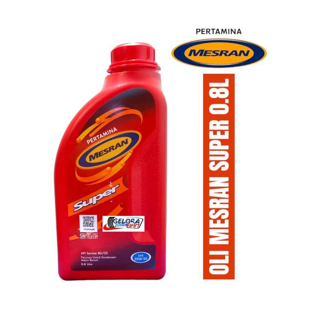 OLI MESRAN SUPER 0.8 LITER oli mesran oli mesin oil mesin oli 0.8 liter oli motor matic oli motor me
