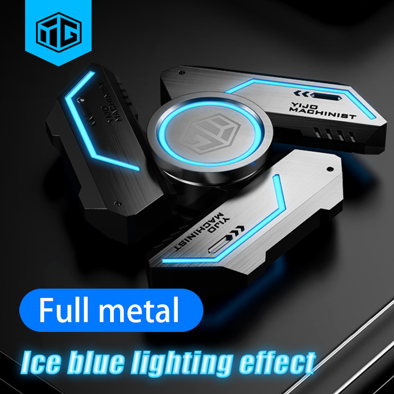 

Fidget Spinner Alloy Luminous Light EDC Hand Gyroscope Stress Toys R188 Silent Bearing for Adults Male Christmas Gift