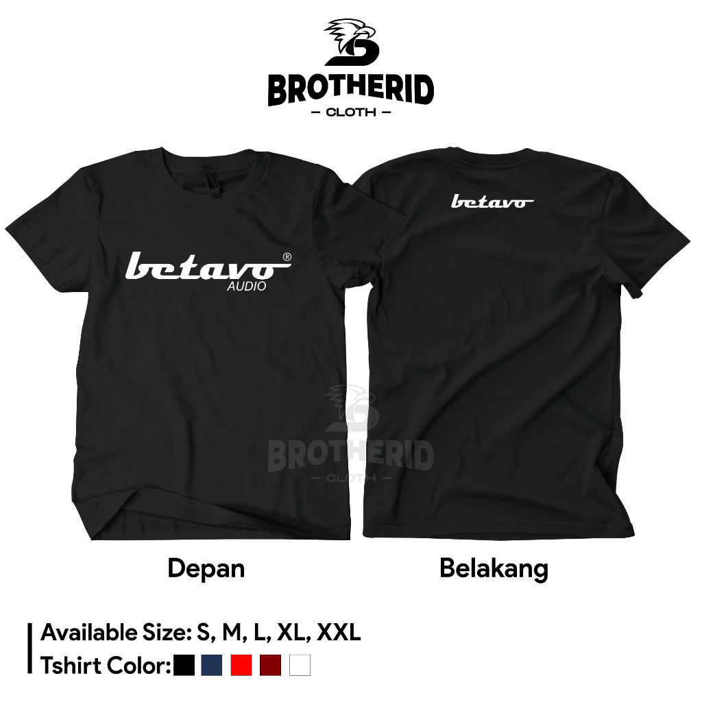 Kaos Betavo Audio Profesional Baju Operator Sound System Balap Original