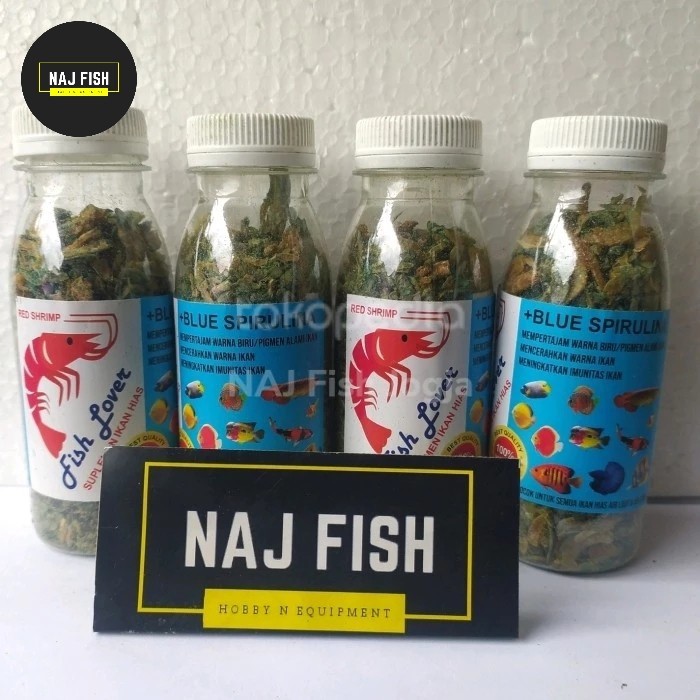 Udang Kering Blue Spirulina Terbukti Mantab Buat Warna Ikan Kesayangan