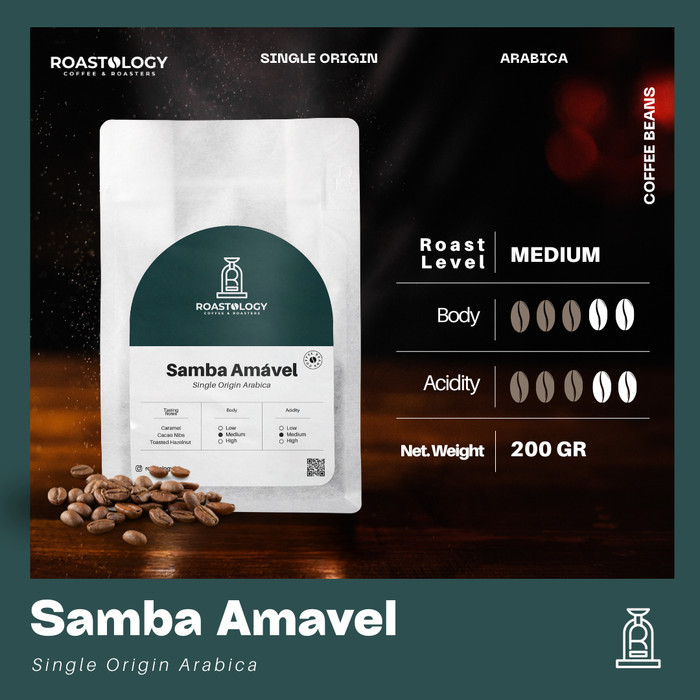 

Brazil Mogiana Grade Arabica 200gr Biji Kopi Spesial