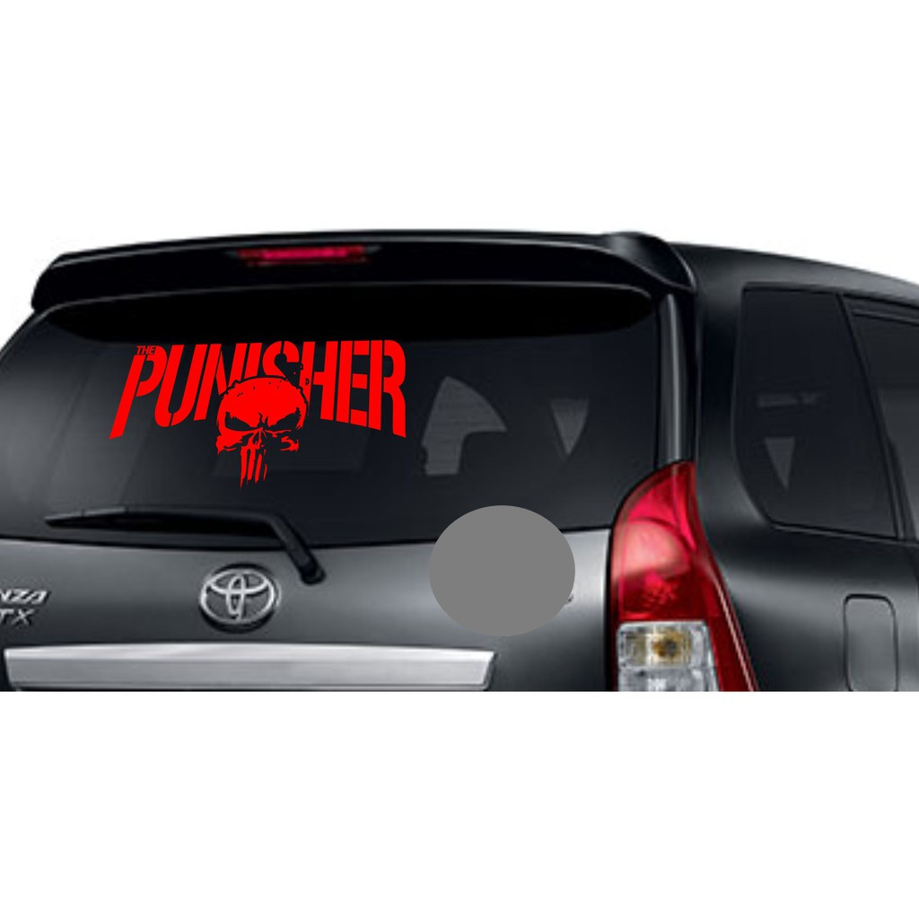 Custom Cuting Sticker PUNISHER stiker punisher
