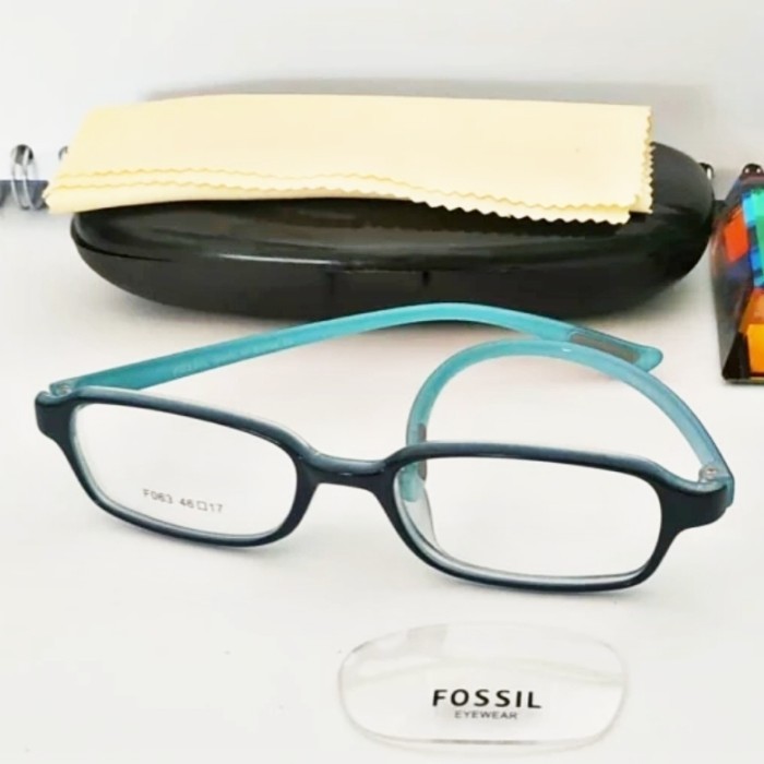 promo ✨ -frame Kacamata anak lentur elastis fossil - Hitam1