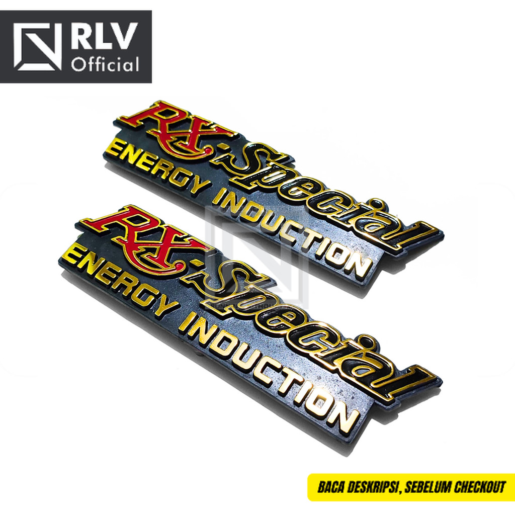 Emblem Tutup Aki Tempong Yamaha Rx Spesial RxSpecial RxSpesial Red Merah