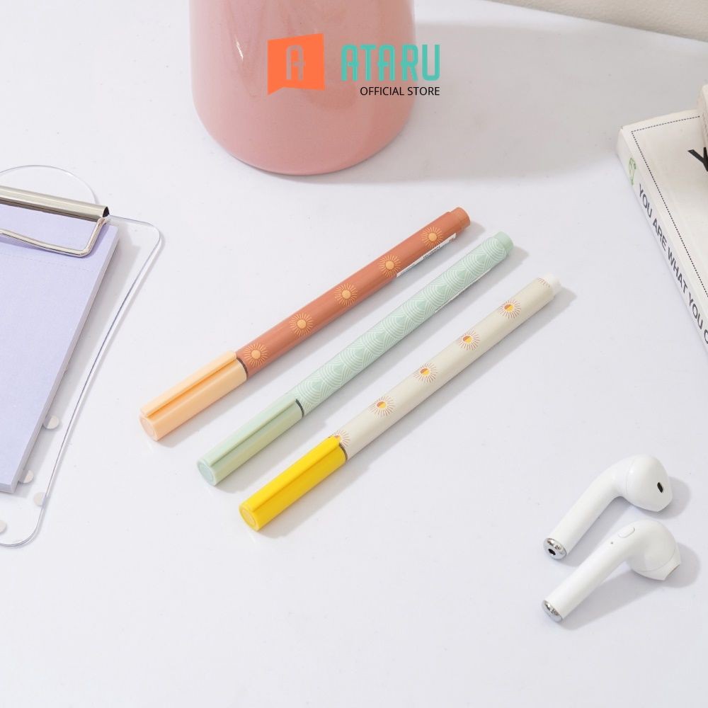

Ataru Set 3 Pcs Pulpen Biru Winter Sun Pena Perlengkapan Menulis Bolpoin Set Alat Tulis Lucu Stationery