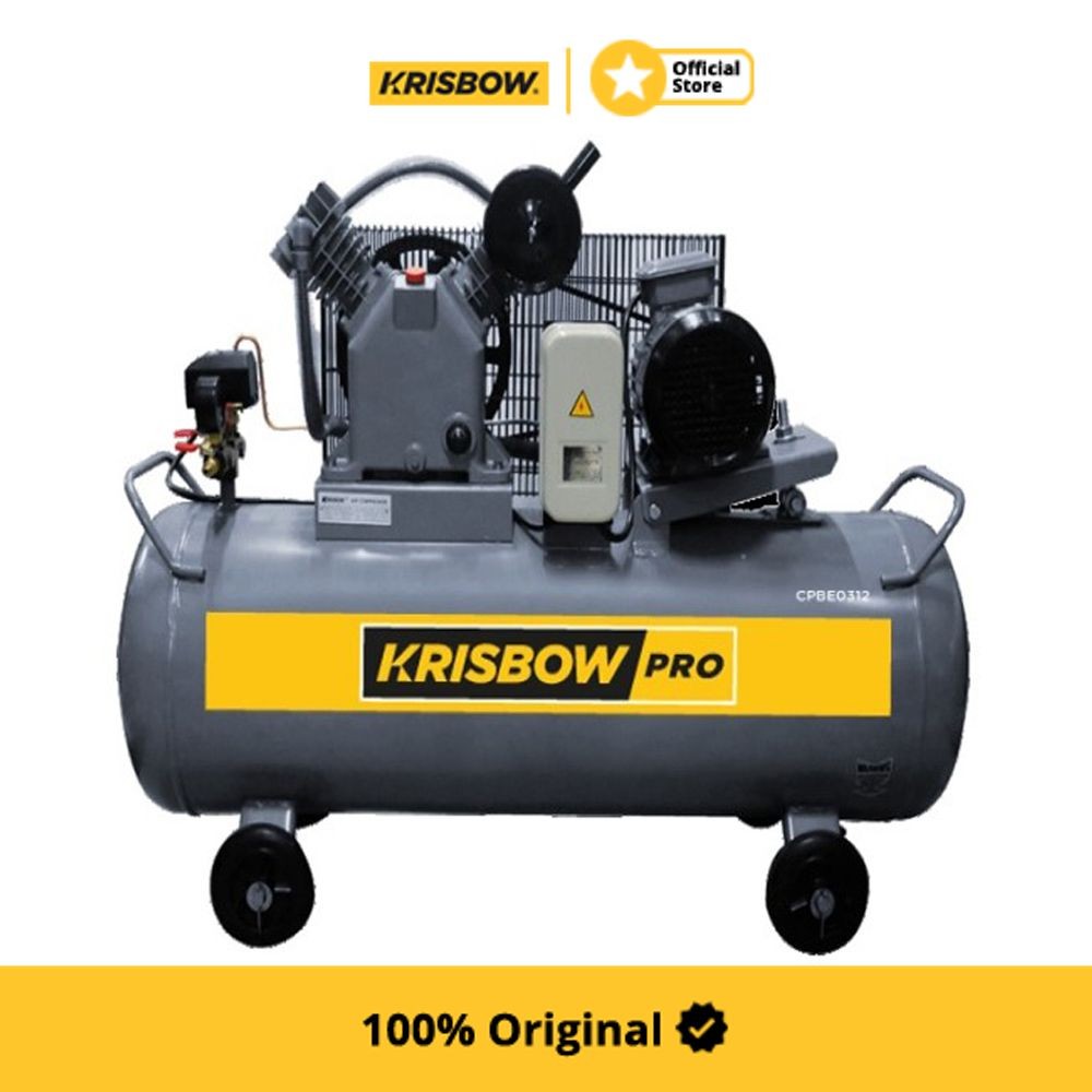 Krisbow Compressor Kompresor Angin 3Hp 120L 12Bar Cpbe0312