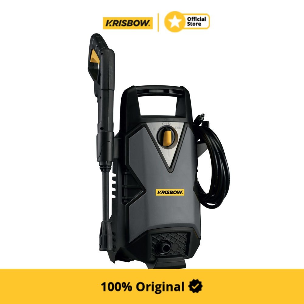 Krisbow High Pressure Cleaner Home Use 100 Bar 1400 watt Frhpe100A Mesin Cuci Steam Serbaguna Alat P