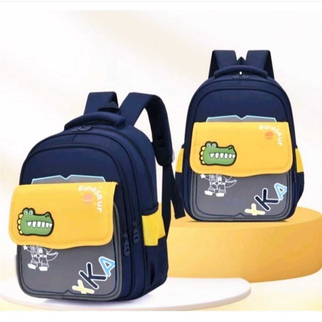 515# Tas Sekolah Anak Laki-Laki Perempuan Tas Sekolah Anti Air Kapasitas Besar Dinosaurus Unicorn