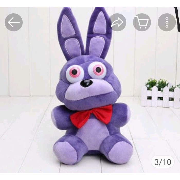 "Q.LnS" - PROMO Boneka Fredys FNAF mainan FiveNight AT Fredy Scurity Breach - Ungu