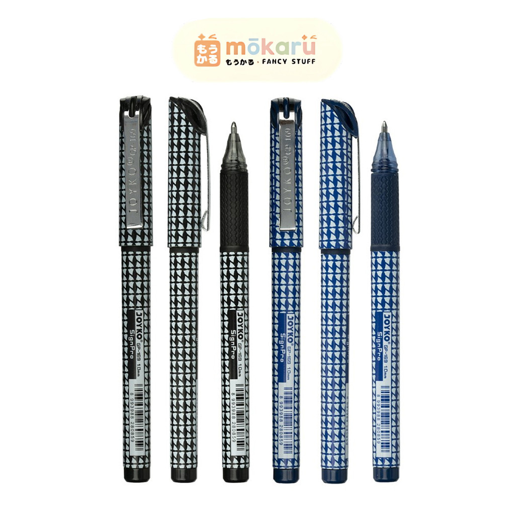 

Joyko Gel Pen GP-169 Sign Pro 1.0mm / Pulpen Gel Warna Hitam Biru / Pulpen Untuk Tanda Tangan / Pena Gel Murah Berkualitas