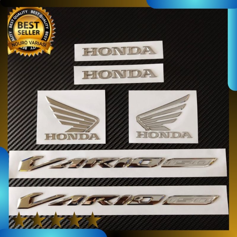 Emblem Honda Vario 150 2018 2019 2020 sayap honda timbul berkualitas terbaik termurah ;ightnaziashop