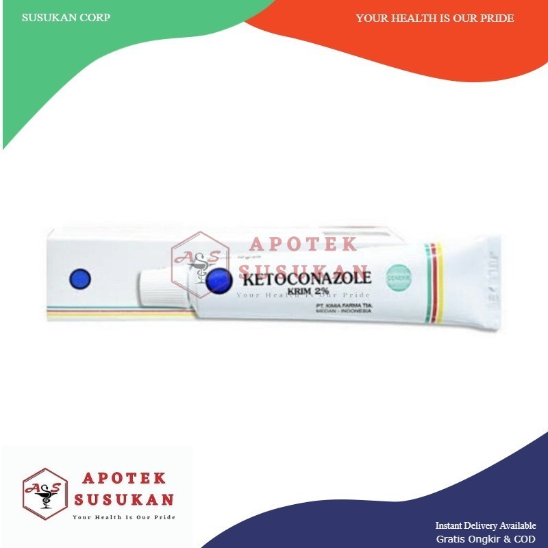 Ketoconazole krim ( krim gatal jamur kulit )