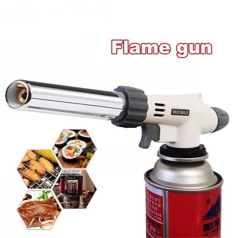 Kepala Torch Flame Gun Portable Gas Burner Las Jet Butane Nozzle Api Blower Obor Pembakar Penyala