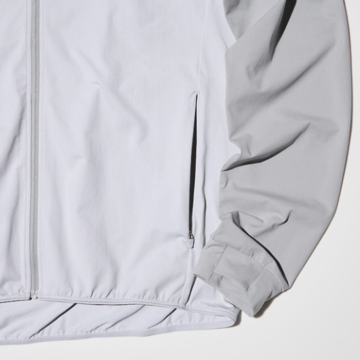 Jaket Hoodie Airism Resleting UV protection UNIQLO ORIGINAL TERMURAH - Black, S