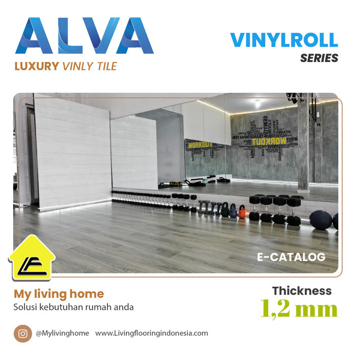Lantai Vinyl Roll Alva 1.2mm | Lantai Vinyl Roll