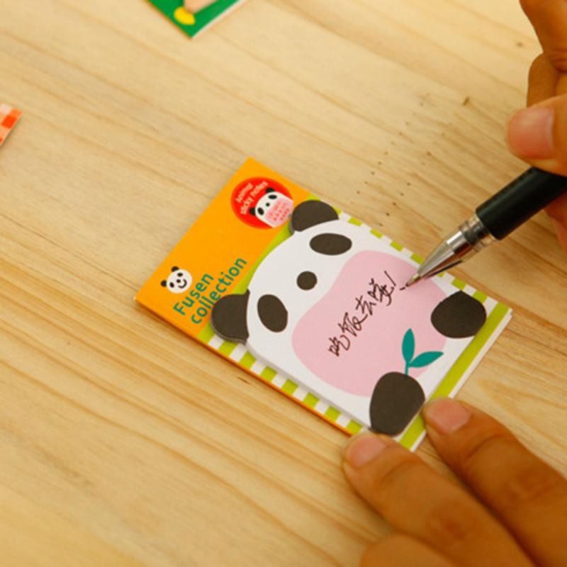 

lot Creative Stationery Animal Series Cute Paper Memo Pad / Sticker Post Sticky Notes Notepad School Office Supplies