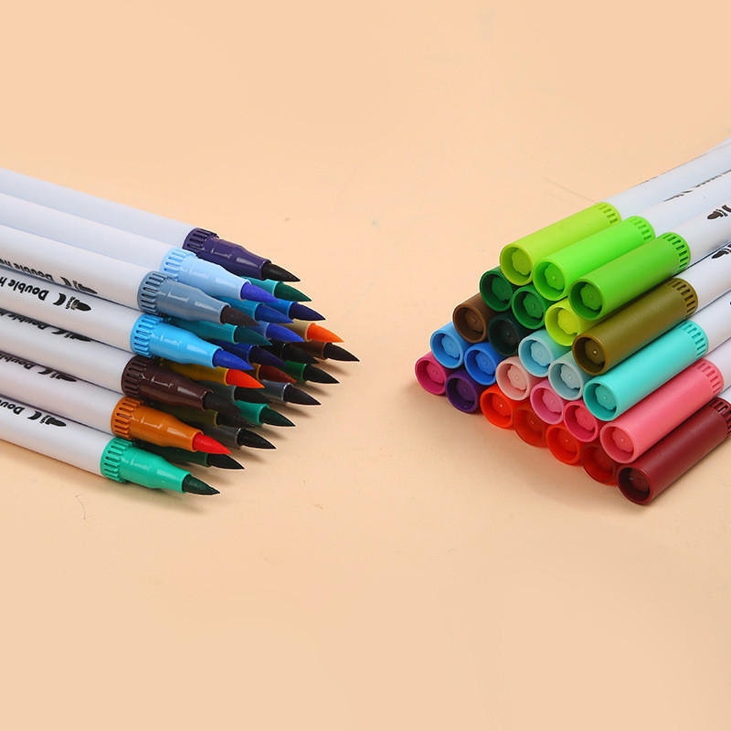 

Ay00! Warna Set 36/60/100/120 Brush Pen 2 Tips Set Marker Drawing Pen