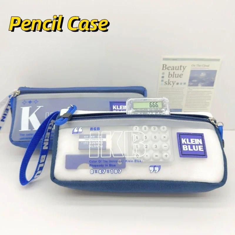 

2024 Creative Penil Case Canvas Transparent Thickening 21x10x7cm Large Capacity Creative Design Cute Pencil Box Supplies School