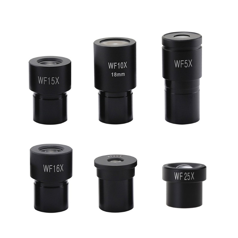 Microscope Adapter Biological Microscope Eyepiece WF5X/WF10X/WF15X/WF16X/WF20X/WF25X Wide Lens Monoc