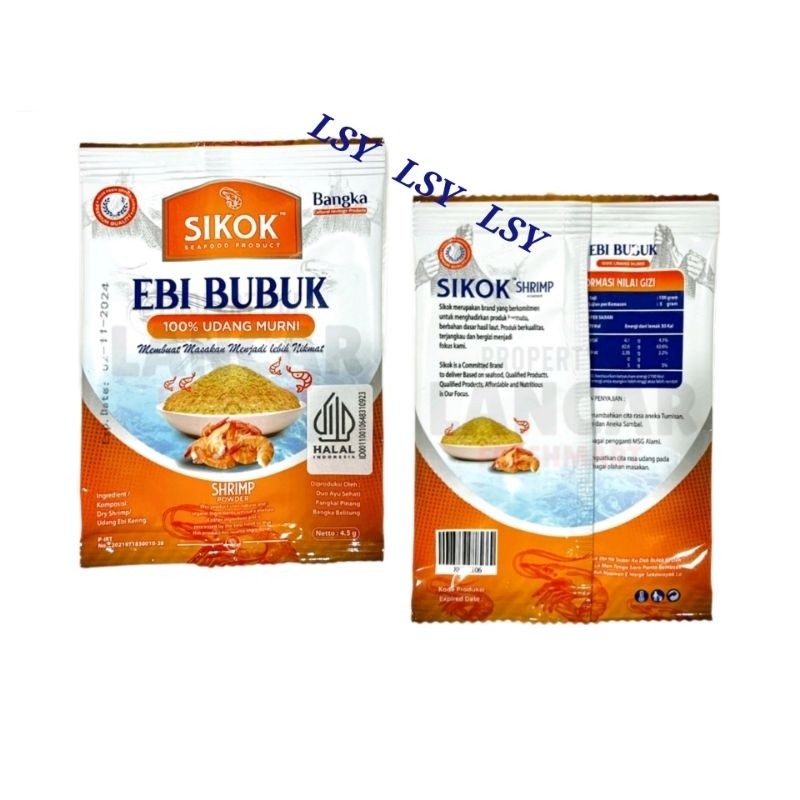 

sikok ebi bubuk shrimp powder 4,5gram hebi menir 100% asli udang ebi ( sikok )