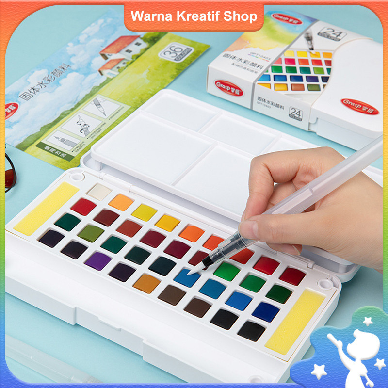 

Alat Lukis Cat Air Padat - Cat Air Tahan Air, Dapat Dicuci, dan Mudah Digunakan