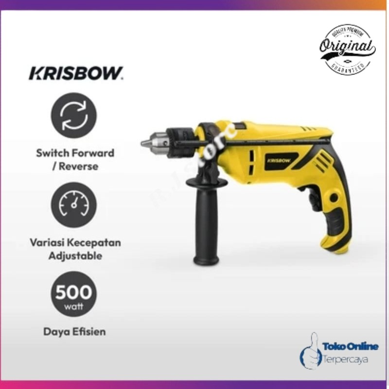 Krisbow Set Bor Listrik Impact 13 Mm /bor listrik/mesin bor