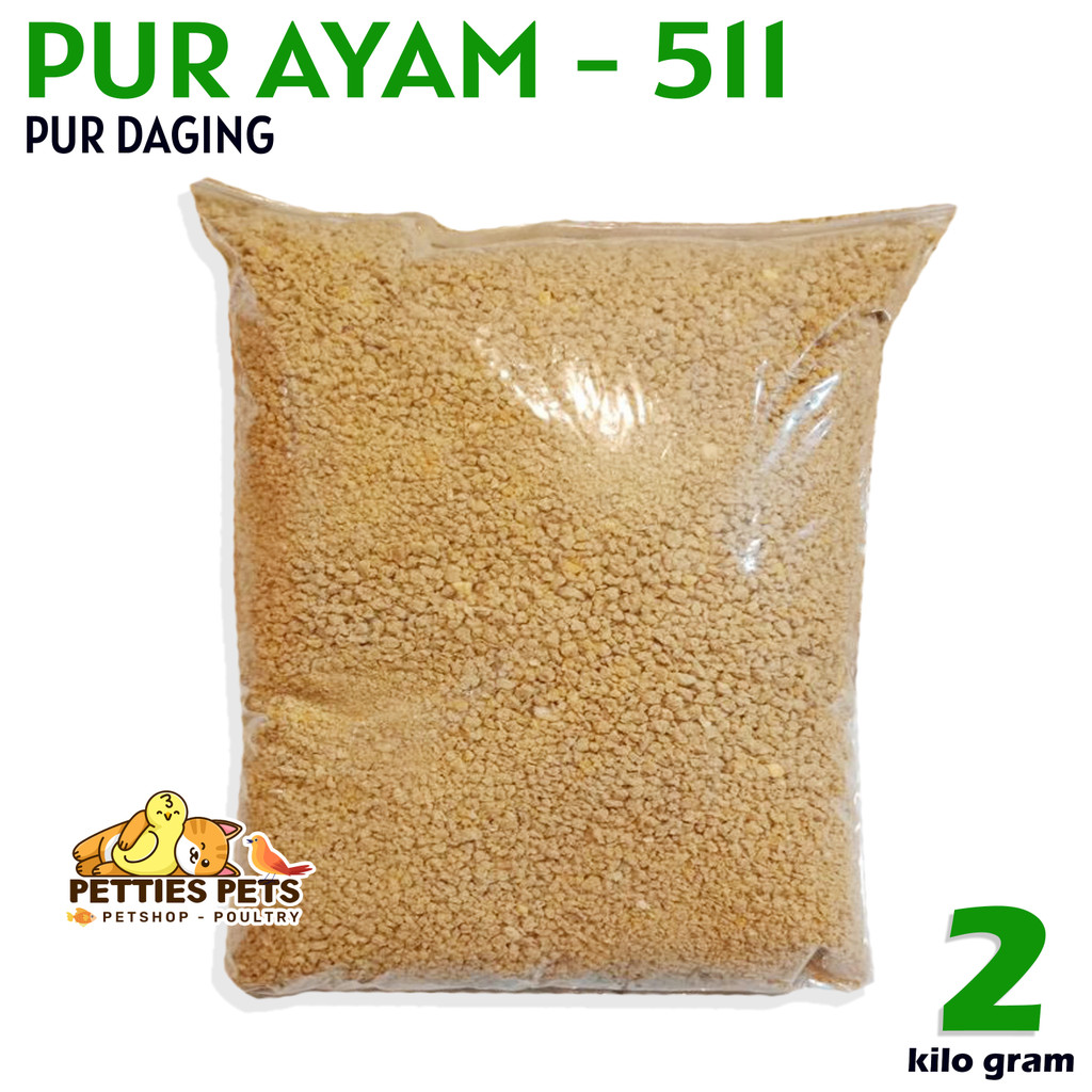 PTS Pur Vour 511 Pur Daging Pedaging 2 kg Pur ayam - Pur bebek - pakan ayam - pakan bebek