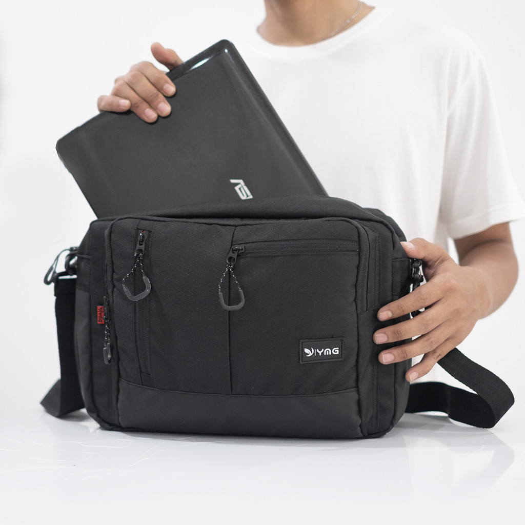 Tas Selempang Laptop Pria 14 Inch, Ideal untuk Kuliah & Kerja