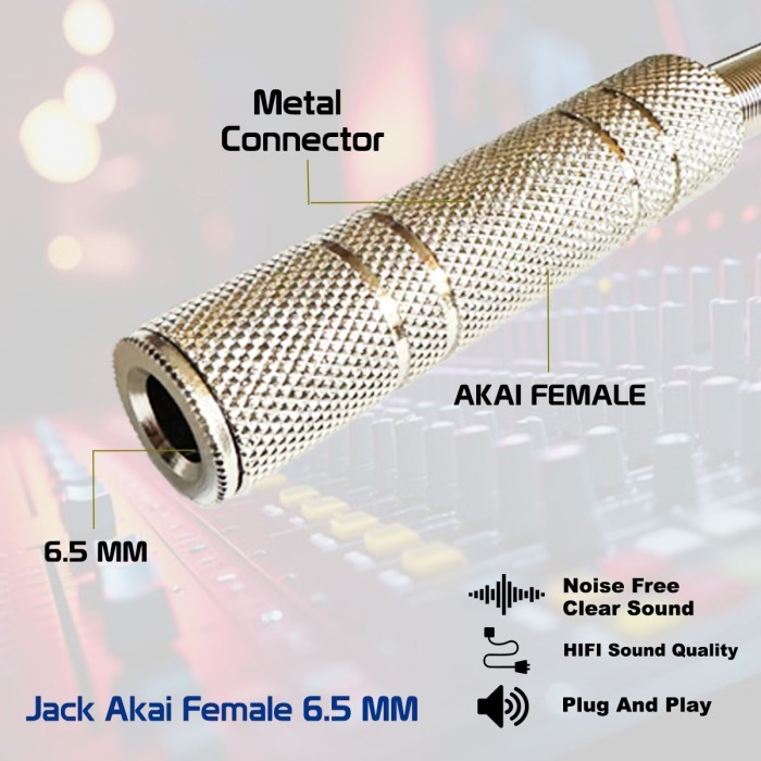 Cover Jack Akai Female 6.5mm/Jack Cewe 6.5mm - JUAN